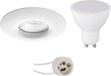 BES LED GU10 Inbouwspot Set - Mat Wit - Rond - IP65 - 4W - 3000K - Ø82mm