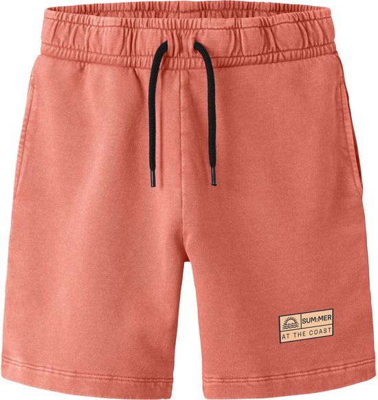 NAME IT Jongens Bermuda shorts - Katoen - Maat 140 - Oranjeroze