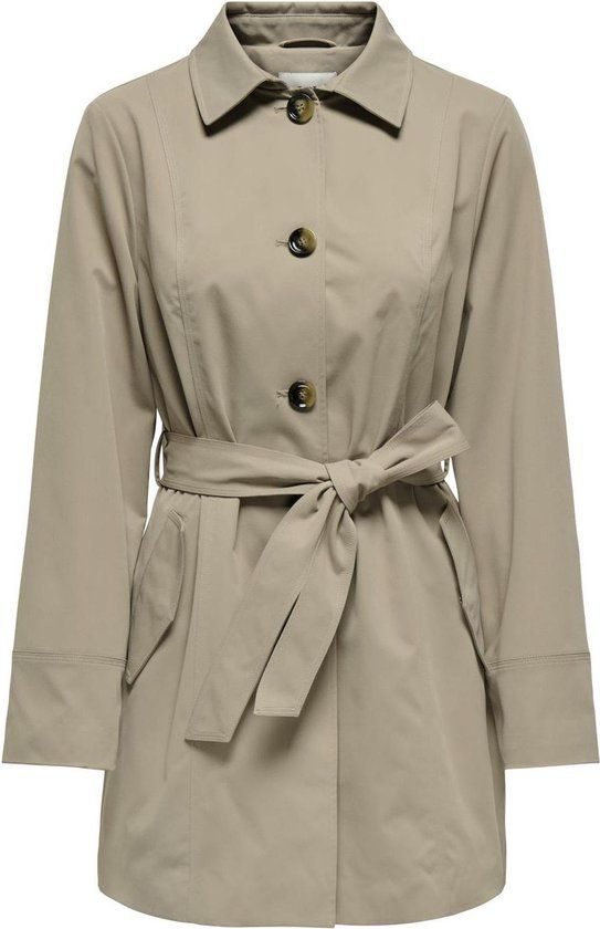 JDY - JDYISADORA TRENCHCOAT OTW HAB NOOS Dames Jas - Weathered Teak - XL