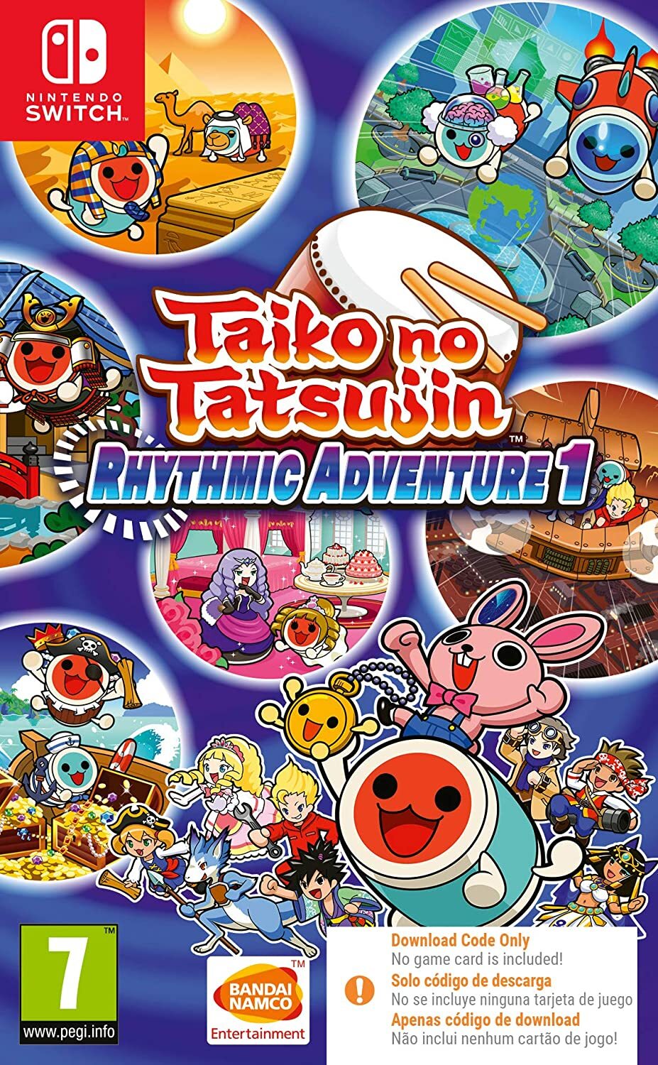 Namco Bandai Taiko No Tatsujin Rhythmic Adventure 1 (Code in a Box) Nintendo Switch