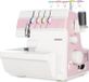 MEDION Overlockmachine - SO 90 - 91W - Naaldtype 11, 14, 16 - 1200 tours par minute - Éclairage LED - Rose