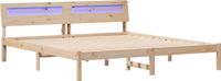 vidaXL Bedframe, bruin, 180 x 200 cm, massief grenenhout