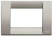 Vimar Serie Idee - Klassieke plaat 3 modules Metaal Titanium