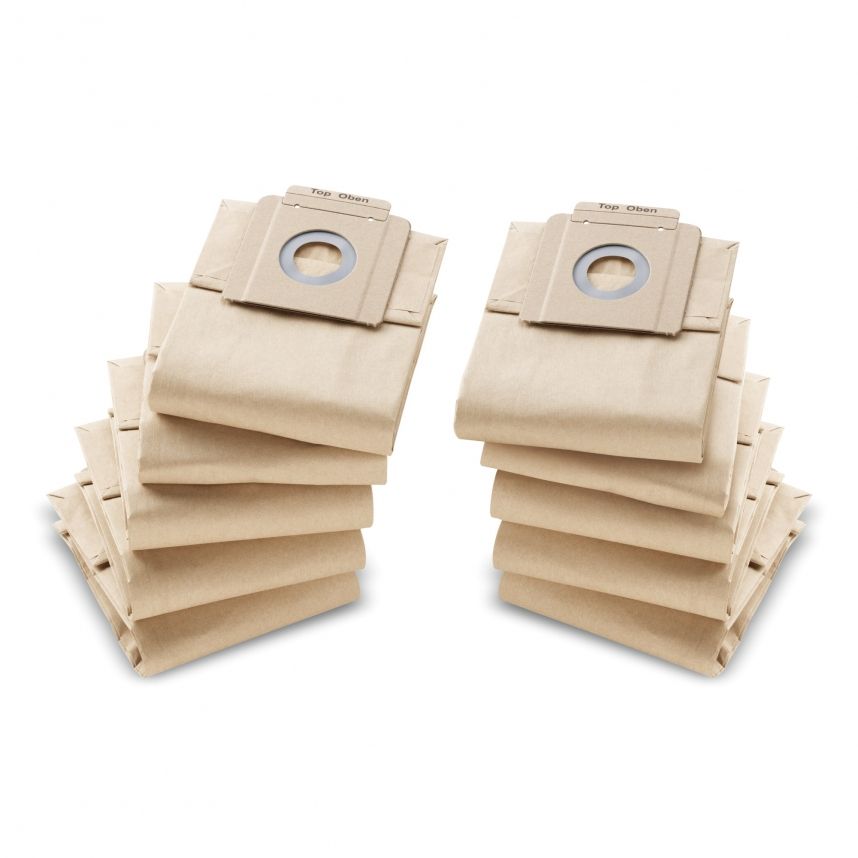 Kärcher 6.904-333.0 Stofzuigerzakken - 10 stuks - Papier - T7/1, T10/1