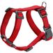HUNTER Hondentuig LONDON VARIO RAPID, 4-voudig verstelbaar Y-tuig voor kleine & middelgrote honden, veiligheidssluiting met vergrendeling, scheurvast, licht, Kleur: rood, Maat: XXS-XS