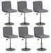Ensemble de 6 housses de tabouret de bar extensibles avec dossier pour meubles