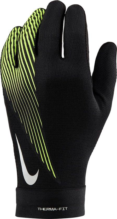 Nike Academy Therma-FIT Handschoenen Senior Unisex Zwart/Geel/Wit L