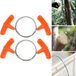 Merkloos / Sans marque Korel aircon B.V. 2 stuks - Handgetrokken draadzaag - Verbeterde ijzerzaag - Camping overlevingsdraadzaag - Wateronkruidzaag - Scherpe snede - Compact en draagbaar - Oranje - Geschikt voor hout en kunststof - Geschikt voor buitengebruik en kamperen