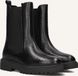 BLASZ Leta-80 Veterboots Dames Zwart Leer Maat 40