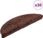 vidaXL - Trapmatten - 30 st - 56x17x3 cm - Bruin - Halfrond
