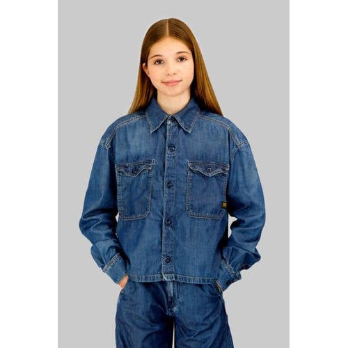 G-STAR blouse medium blue denim