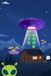 UFO Alien Night Sky Notebook
