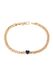 NAEMI Armband Rose Gold Navy Blauw Kristal Hartje Bangle 17 cm