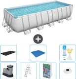 Bestway Rechthoekig Power Steel Zwembad - 640 x 274 x 132 cm - Grijs