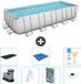 Bestway Rechthoekig Power Steel Zwembad - 640 x 274 x 132 cm - Grijs