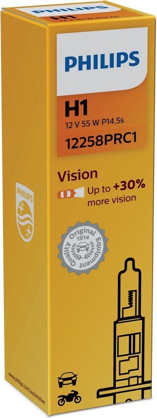 Philips H1 Vision Ds Autolamp - 12V - Single