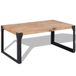 VidaXL Salontafel 100x60x45 cm Massief Acaciahout Bruin/Zwart