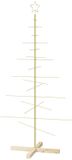 vidaXL Metalen kerstboom met standaard KUOPIO 150 cm Staal Goud