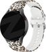 Bandz Siliconen band 'Leopard' geschikt voor Samsung Galaxy Watch 7 (40 & 44mm) / Galaxy Watch 6 (Classic) / 5 40mm & 44mm / Watch 5 Pro / 4 & Watch 4 Classic / Watch FE - siliconen smartwatch bandje met print - Luipaard