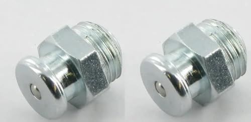 M10 x 1 Smeernippel - 2 stuks - Staal - Kegel - Vetpers - Tractor - Grasmaaier - Auto - Motorfiets - Scooter