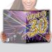 MX-5030 MAXI Grote reuzenkaart XXL, voor 30 jaar, uniseks, H/F + envelop, formaat 32 x 23 cm, cijfers, goud, feest, muziek, sfeer, disco, elektro lichtstralen, gemaakt in Frankrijk MX-5030