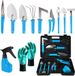 Unyqoos® Complete 11-delige tuingereedschapsset met handige draagtas en handschoenen