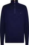 Tommy Hilfiger Pima Cotton Cashmere Sweater - Navy - Maat L - Mannen