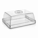 B-Home Vershouddoos - transparant - kunststof - 27 x 10 cm - stolp / dienblad - voor taart en cake