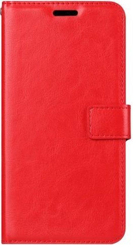 ZT Accessoires Book Case for Huawei P Smart Plus (2018) - Red - Faux Leather - 3 Card Slots