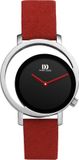 Danish Design Pico IV24Q1271 Dameshorloge Zilver/Rood Analoog 32mm