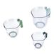 KitchenCraft 3-Delige Set Stapelbare Maatbekers Met Groene En Blauwe Handvatten
