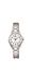 Q&Q C37A-005PY Dames Horloge Analoog Staal Zilverkleurig Wit