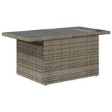 VidaXL 10-delige Loungeset met Kussens, Poly Rattan, Grijs