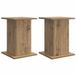 vidaXL Plantenstandaard 2 stuks Artisanaal eiken 30,5 x 30 x 43 cm