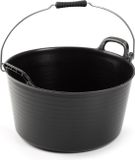 PLASTICFORTE Flexibele Emmer - 26 liter - zwart