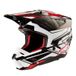 Alpinestars S-M5 Action 2 Helm Ece 22.06 Zwart Wit Felrood Glanzend Maat M