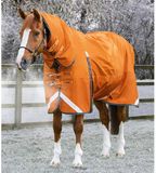 Premier Equine Waterdichte paardendeken met halsbedekking Buster Combo 400g Oranje 191 cm