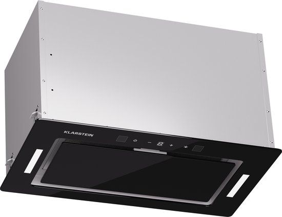 Klarstein Afzuigkap - Onderbouw - 52cm - Zwart - 466 m³/h - Touchscreen