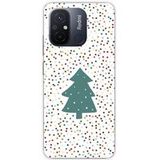 1001 coques Xiaomi Beschermende siliconen case compatibel met Xiaomi Redmi 12C, Xiaomi Redmi 11A kerstboom