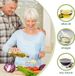 Azomor® Set van vier glazen olie- en azijndispensers met handige accessoires