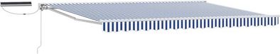 vidaXL Parasol électrique solaire 5 x 3,5 m Bleu