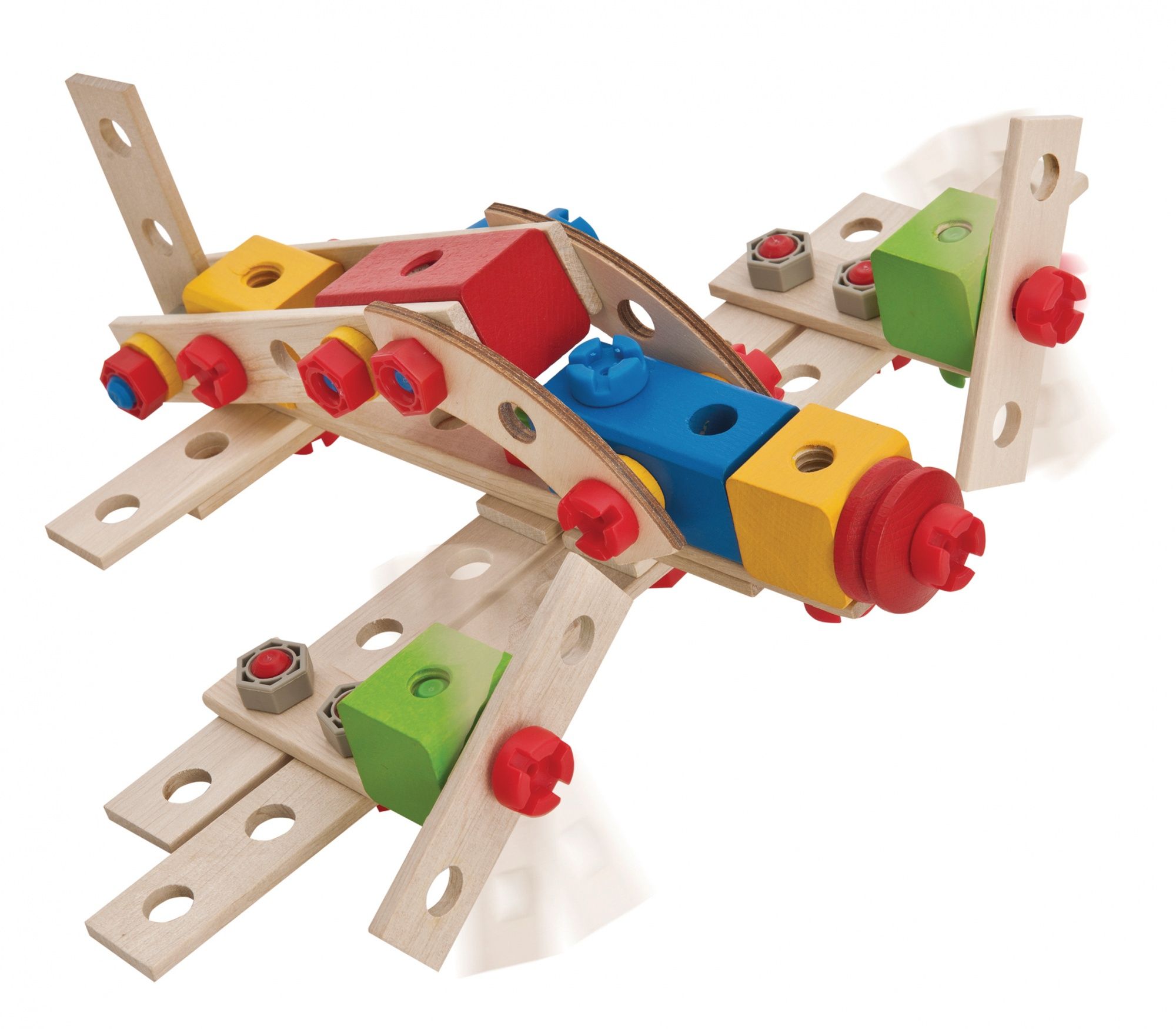 Smoby Eichhorn Constructor Big Loc - Houten Bouwset - 100 Onderdelen