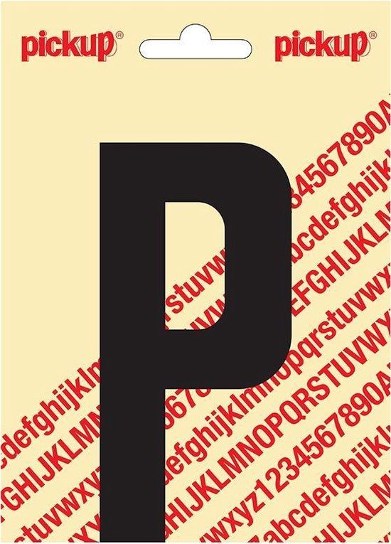 Pickup Plakletter Nobel 120mm Zwart P