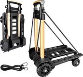 Chariot pliable, capacité de charge 60 kg, roues en polyuréthane, silencieux, robuste