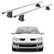 Omac Aluminium Dakkoffers pour Renault Megane II, hatchback, break, berline, année de construction 2003-2008, couleur argent, 2 pièces