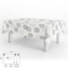 ORYX Tafelkleed, rechthoekig, cirkels, beige, waterdicht, vuilafstotend, pvc, 140 x 250 cm