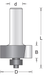 Hikoki Accessoires Hikoki 8 Mm Sponningsfrees Met Onderlager 31.7X50X9.5 - 754098