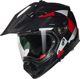Nolan N70-2 X 06 Ruvido 342 Zwart Grijs Rood Glossy Integraalhelm XXS