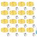 Lumineo Mini-guirlande lumineuse, 2 mètres, 20 LED, fonctionne sur piles, étanche, blanc chaud