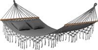 Outtec® Hangmat met 2 Kussens - 200x150 cm, tot 220kg - Boho Katoenen Hangmat voor Buiten, Tuin, Balkon - voor Kinderen en Volwassenen